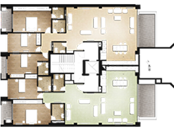 پلان طبقه 1 متل قو 1